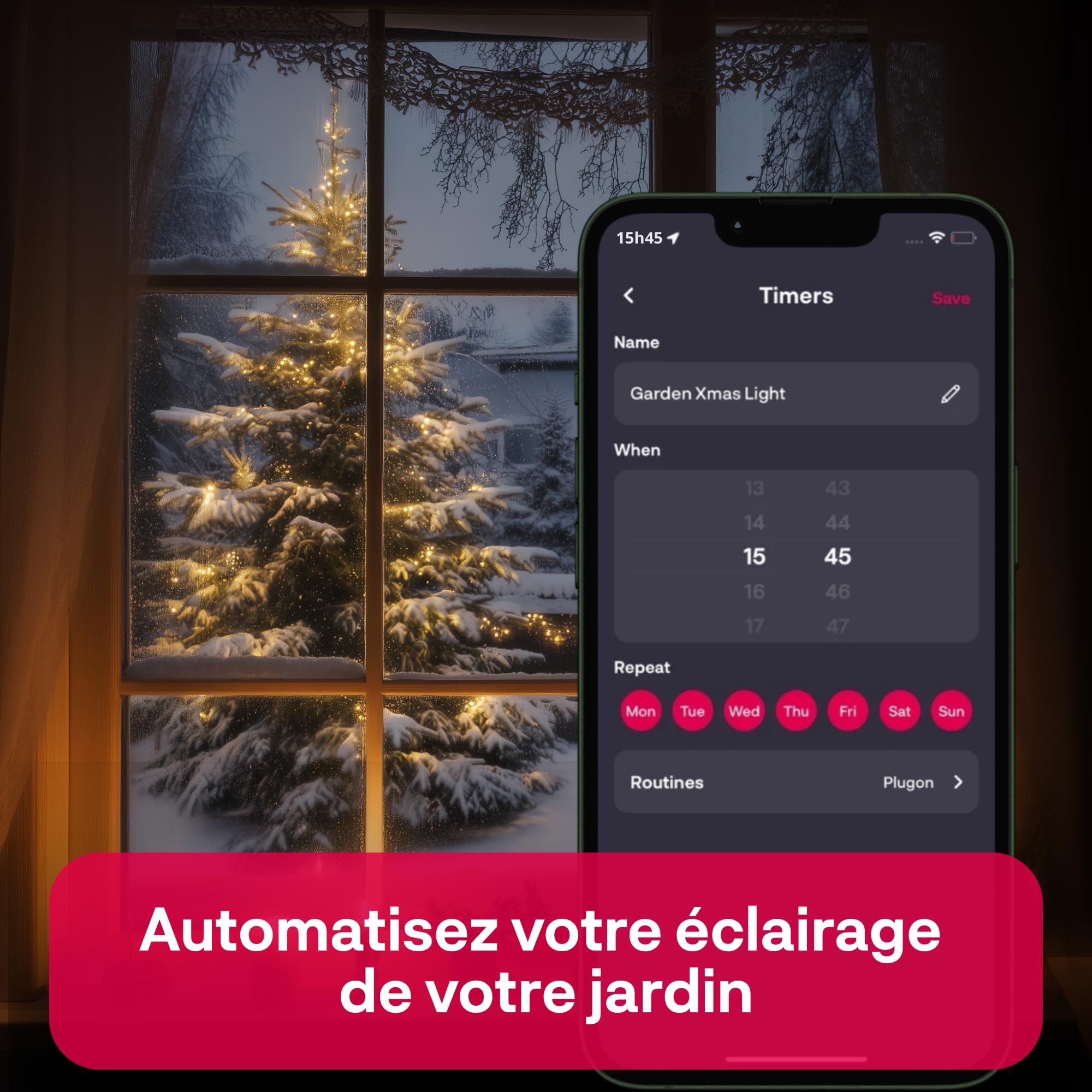 Innr Prise Connectée Zigbee Extérieure, Fonctionne avec Hue* et Alexa, Outdoor Smart Plug, Répéteur Zigbee, Prise Electrique Exterieure, IP54 Étanche - 1 pièce