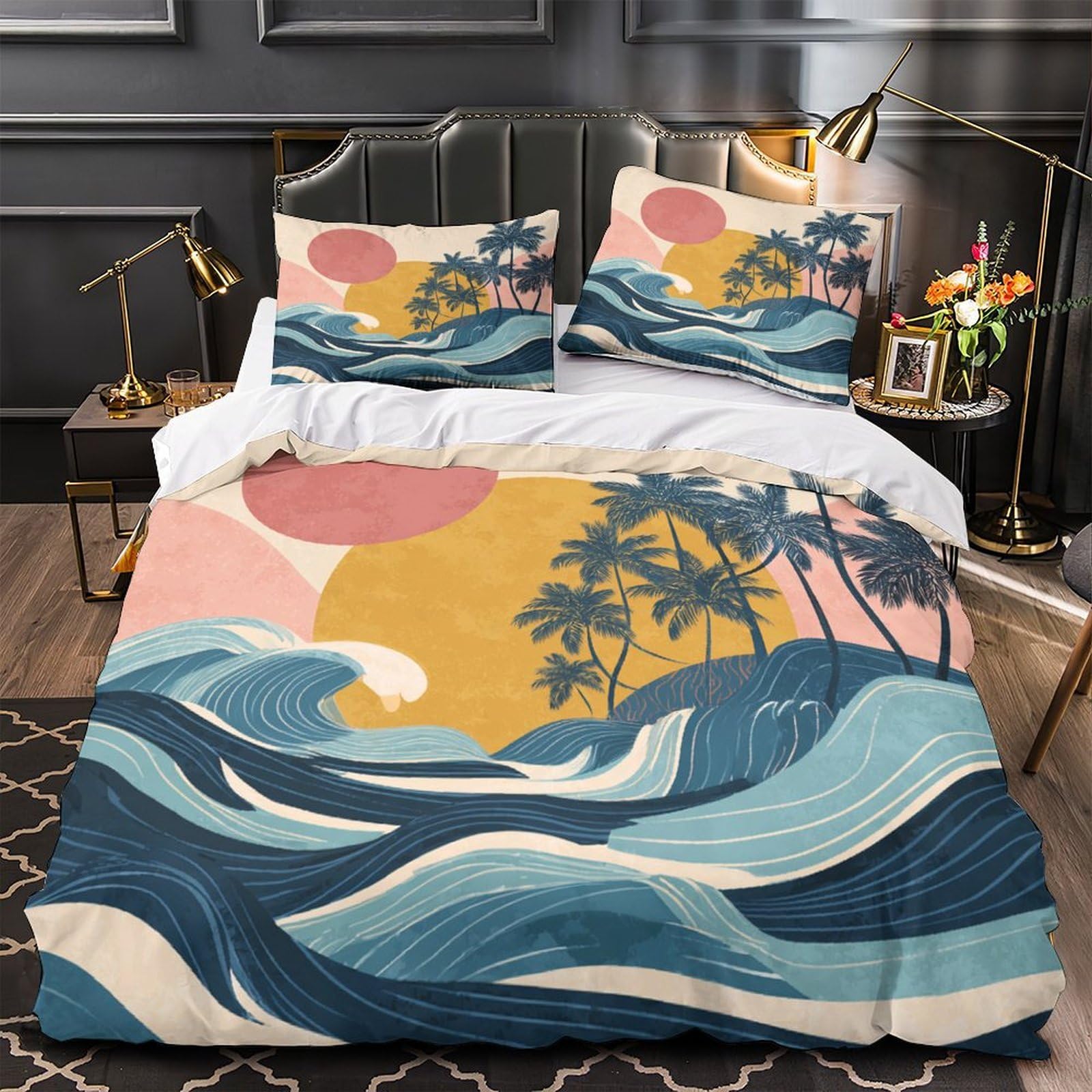 Housse de couette 260x220 TrainRideNight en microfibre douce