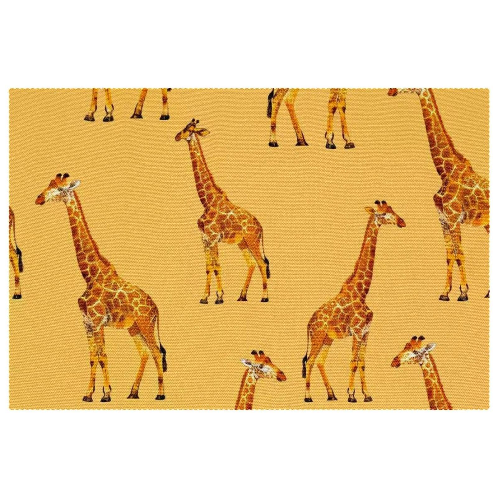 Sets de table girafe design lot de 6, cadeau idéal pour pendaison de crémaillère
