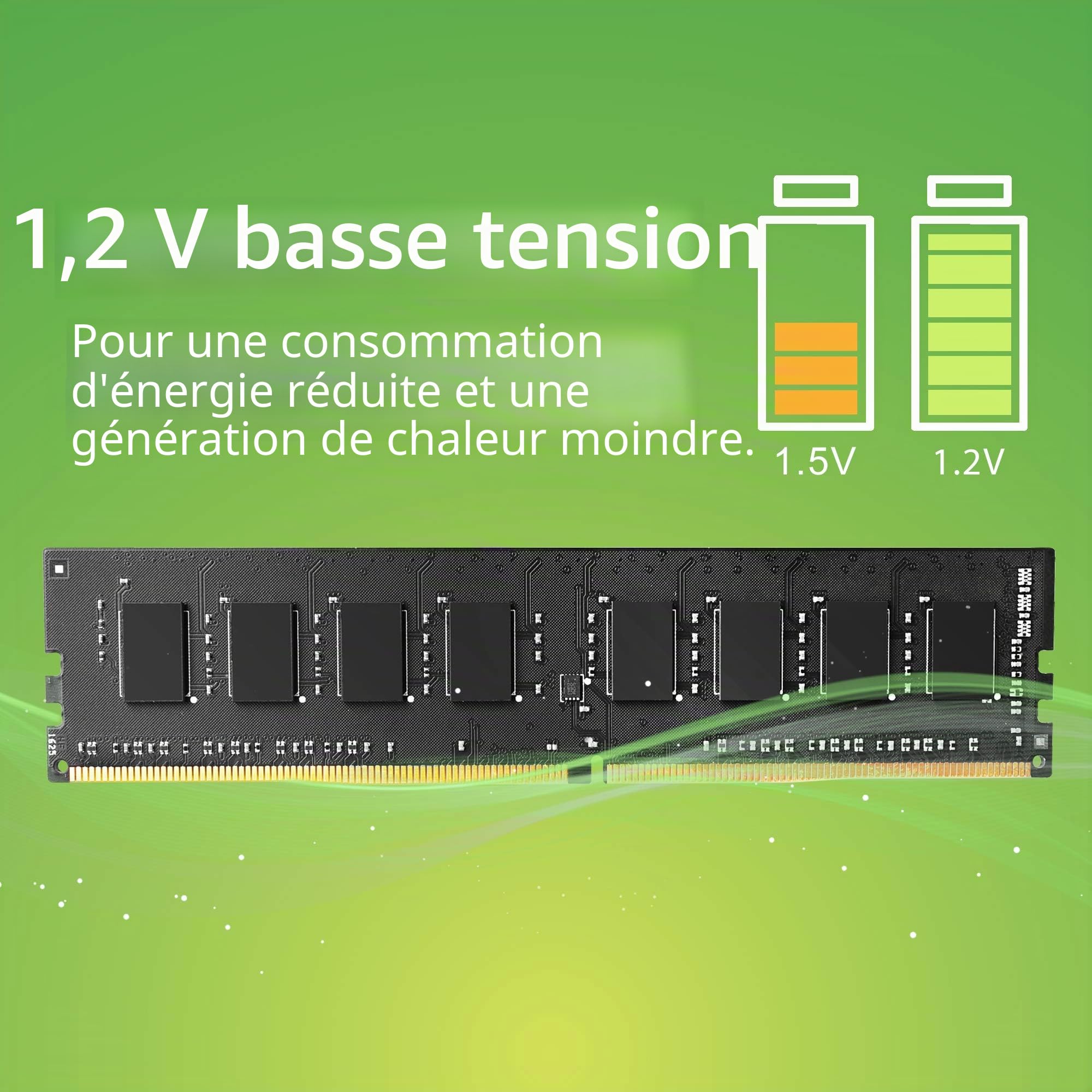 Silicon Power 8 Go DDR4-2666 MHz 288 Broches CL19 1,2 V Non-ECC Unbuffered-UDIMM Mémoire pour Ordinateur de Bureau Compatible avec Intel Skylake-X Platforms/Kaby Lake-X CPU Series