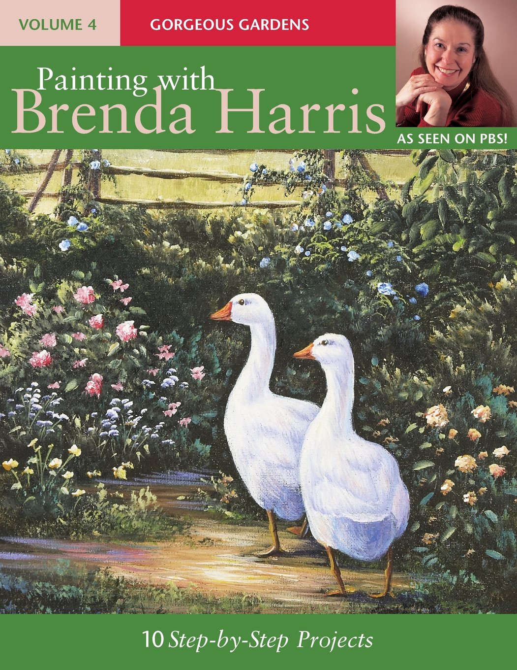 Livre Gorgeous Gardens de Brenda Harris pour réussir facilement à peindre de beaux jardins