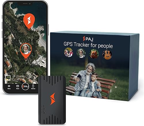 PAJ GPS - People Finder 4G - Mini rastreador GPS para niños y personas mayores - Hasta 5 días de duración de la batería - Pequeño dispositivo de