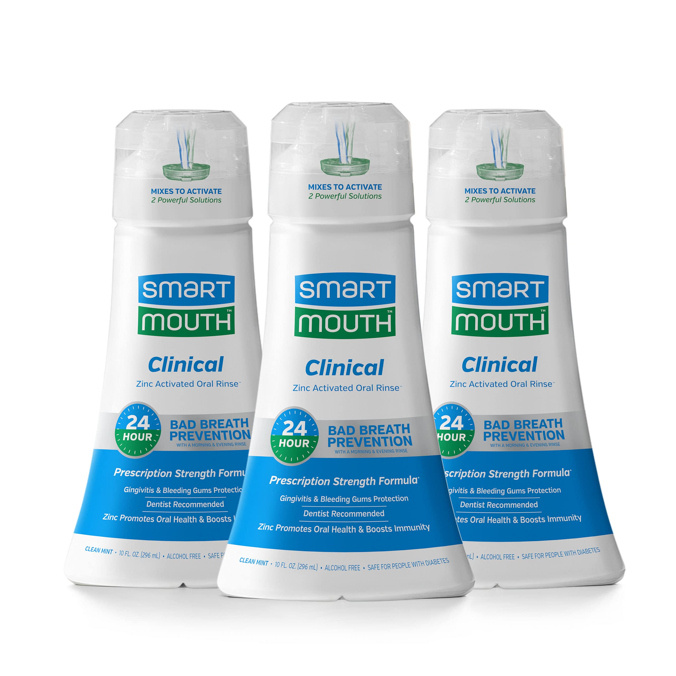 Buy SmartMouth Clinical DDS Activated Mouthwash, Bad Breath and Bleeding Gums Support, 16 fl oz