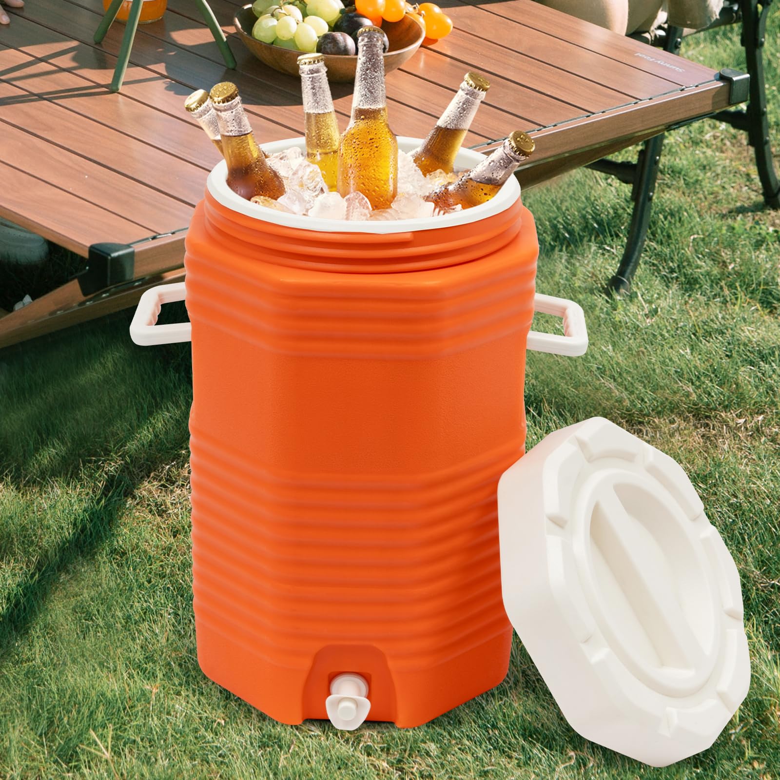 Amazon.com: DYNAMI 4 Gal Insulated Beverage Cooler,Ice Water