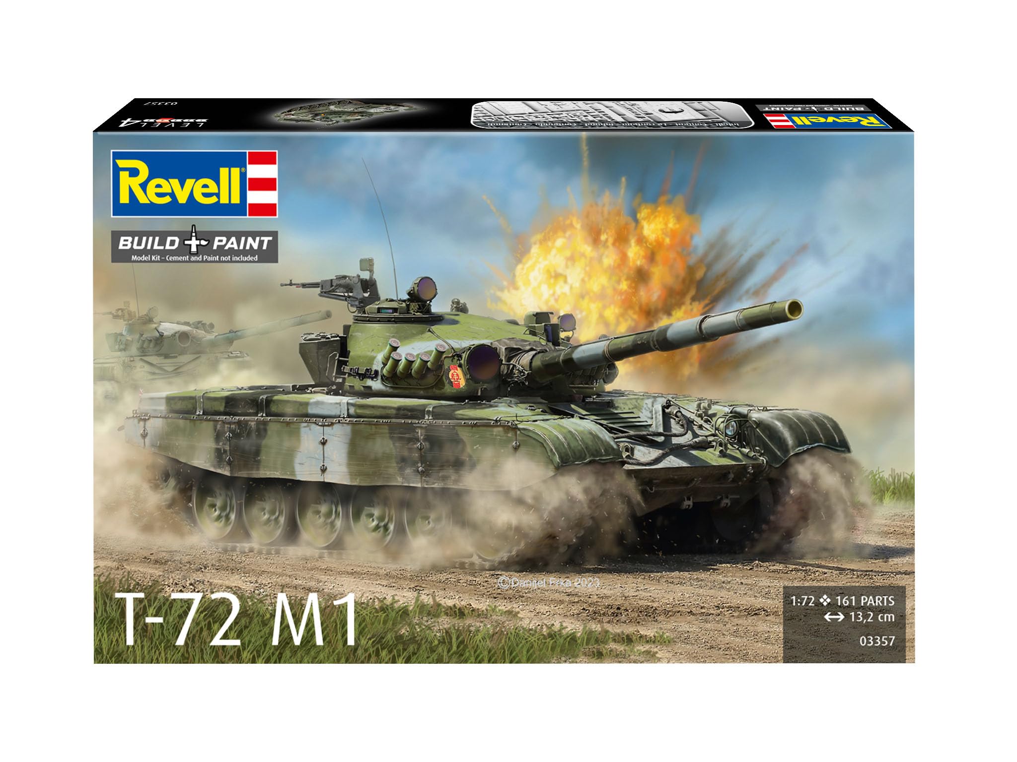 Amazon | ドイツレベル 1/72 ソビエト T-72 M1 プラモデル 03357 (戦車
