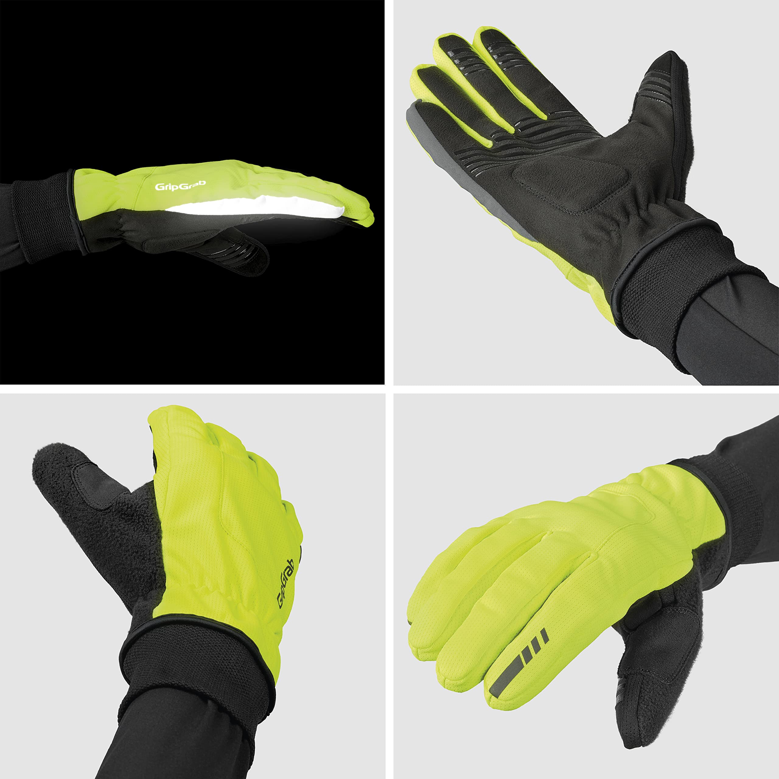 GripGrab Windster 2 Guanti Invernali Imbottiti, Termici per Touchscreen, da Ciclismo, Unisex Adulto
