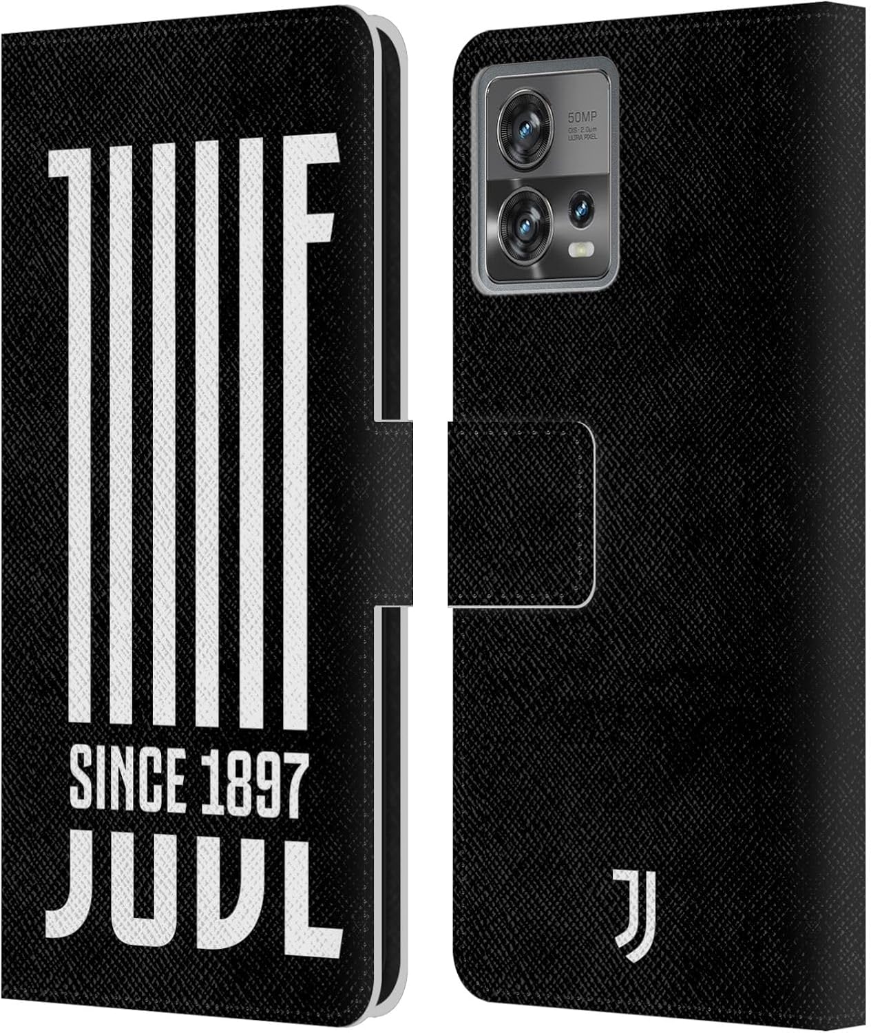 Head Case Designs Officially Licensed Juventus Football Club 1897 Landscape History Leather Book Wallet Case Cover Compatible with Motorola Moto Edge 30 Fusion