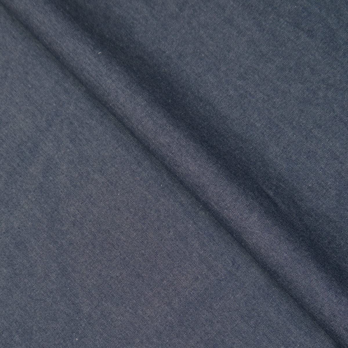 Discount Fabrics Ltd Washed Dark Blue Denim 60" (153Cm) Wide Sold Per Metre (Per Metre, )
