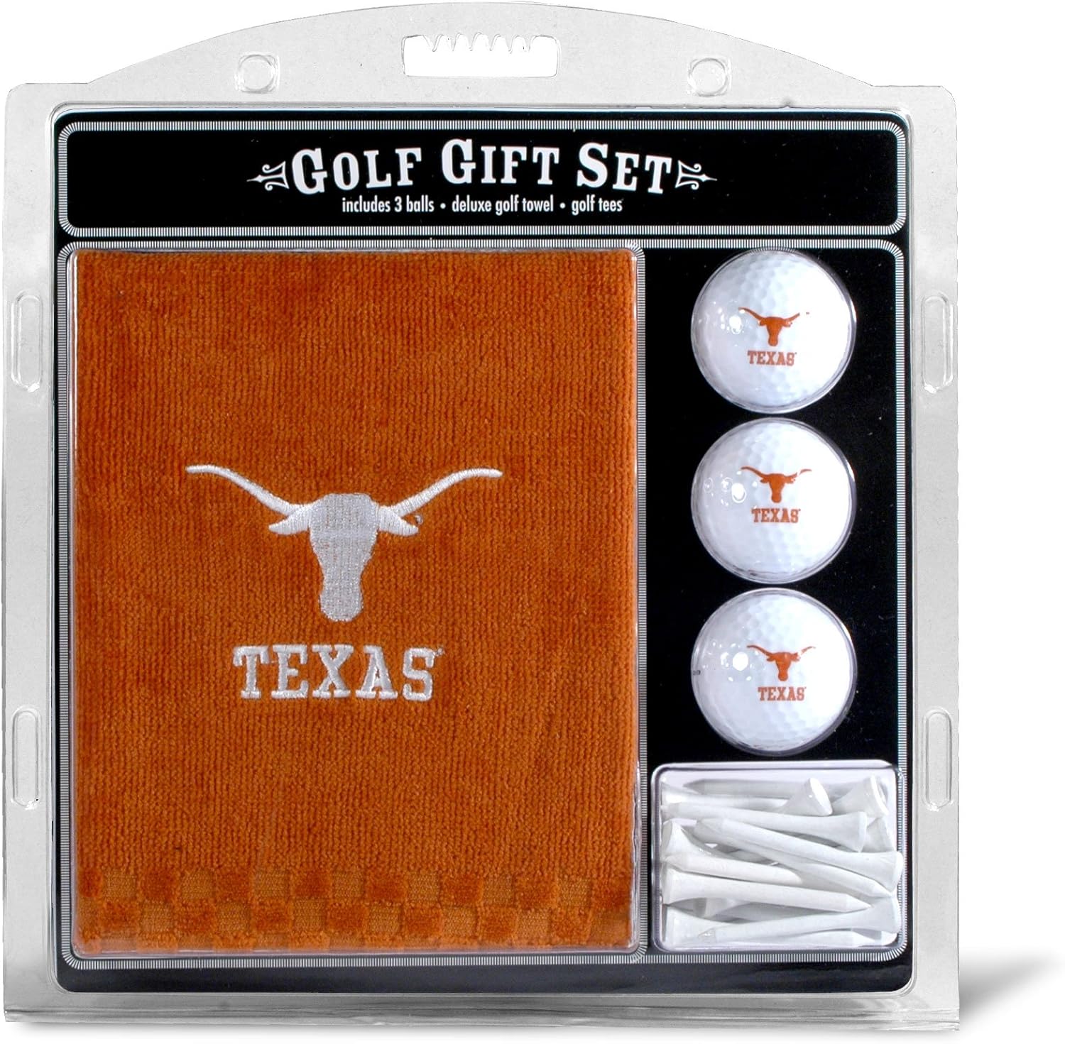 Team Golf NCAA Unisex-Adult Embroidered Golf Towel, 3 Golf Ball, and Golf Tee Set