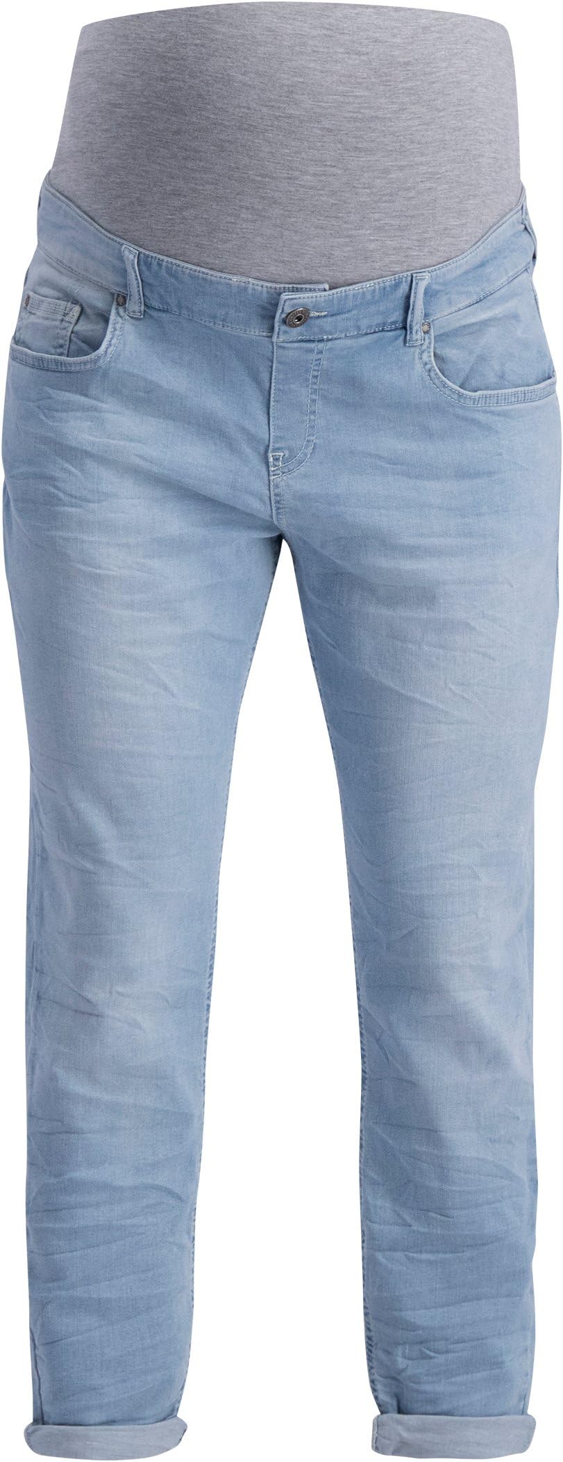 QUEEN MUM Women's Maternity Boyfriend Jeans