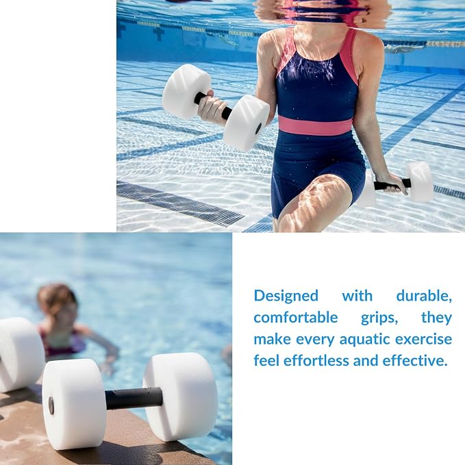 Mancuernas acuáticas Sporti premium para fitness en agua miniatura 6