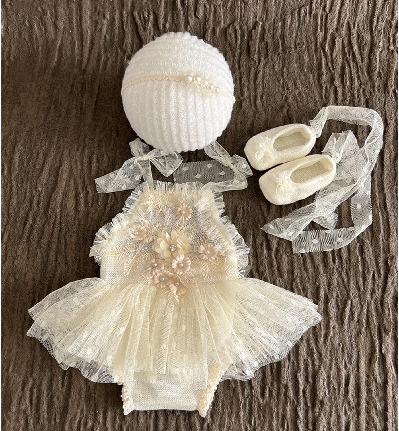 Zeroest Newborn Photography Prop Outfits Girl Lace Outfit Set Baby Girl Photo Shoot Infant Princess Photos