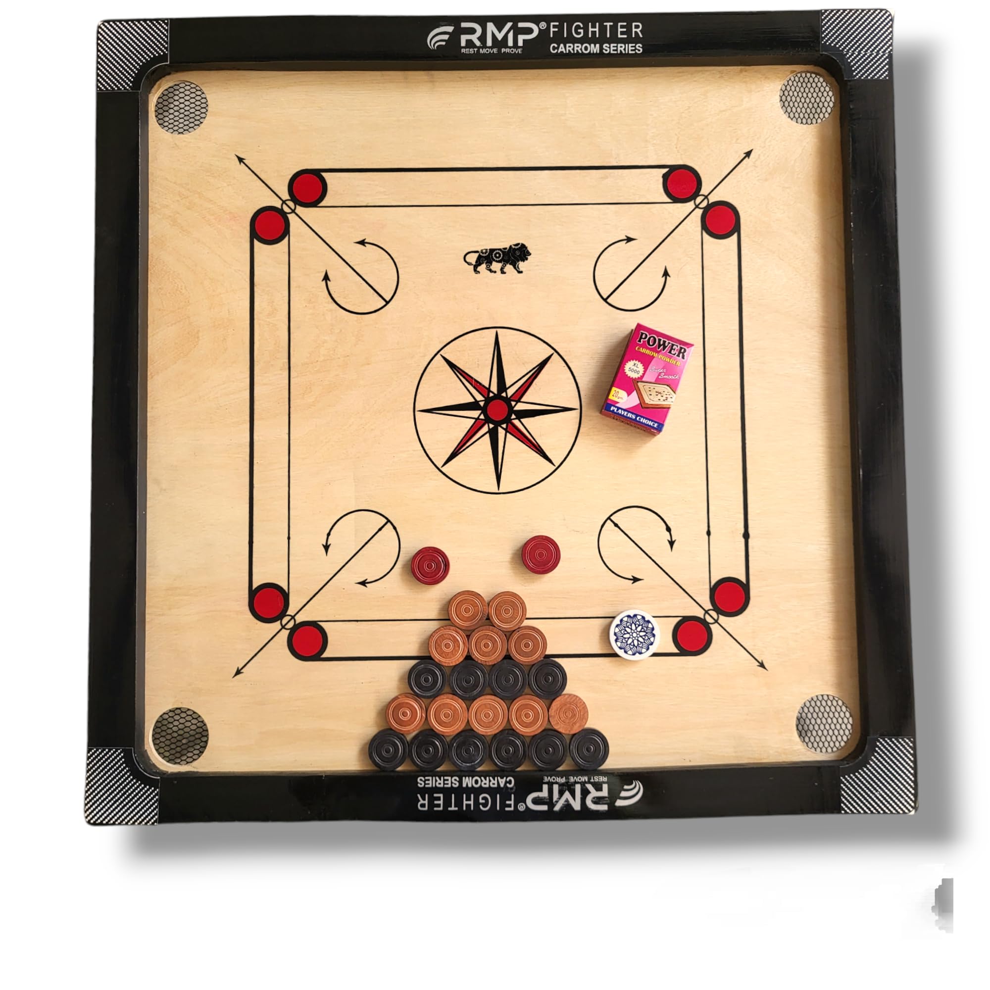 RMP Carrom Board for Kids 26 inches Medium Size Glossy Finish with Carrom Board Coins, Carrom Board Striker and Magic boric Powder, Find Your Inner Carrom Champion! (B0D58PJVYZ) Amazon Price History, Amazon Price Tracker