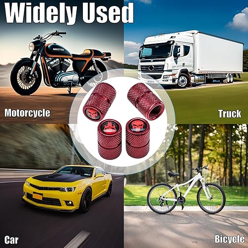 Vista 174 de Tapas de válvula de neumático, aleación de aluminio, anticorrosivas, a prueba de polvo, para automóviles, SUV, camiones, bicicletas, motocicletas