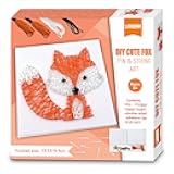 Boqin String Art Kit – Fox Animal DIY Craft Kit, 3D Fun Arts and Crafts Gift, Screen-Free Activity for Birthday Gifts, Home Wall Decor, Include All Necessary Accessories and Frame