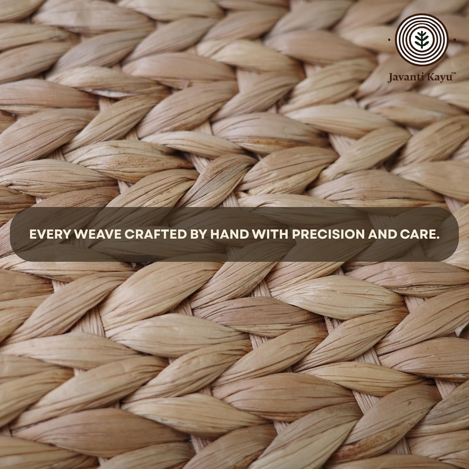 Bathroom Wicker Baskets for Organizing with Lid, Water Hyacinth Storage Basket with Cover, Toilet Paper – Bath Tissue Organizer, Fully Handwoven in Indonesia – 14.5" x 6.7" x 6.7" (1)