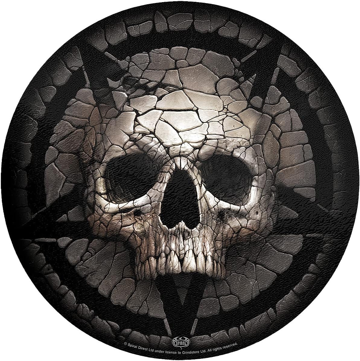 Spiral - Cracking Up - Glass Chopping Board (Circular) - L