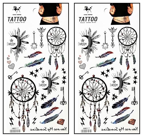 Miniatura 4 de Tatuajes 2 hojas de bandera de pájaro negro cráneo barco pirata tatuajes falsos temporales fantasía moda mujeres sexy pintura corporal tatuaje