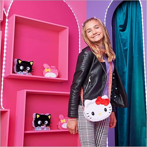 Miniatura 4 de Purse Pets Hello Kitty - Bolsa de hombro interactiva con más de 30 sonidos, reacciones, parpadeos y música, bolsa para niños y juguetes en uno, a
