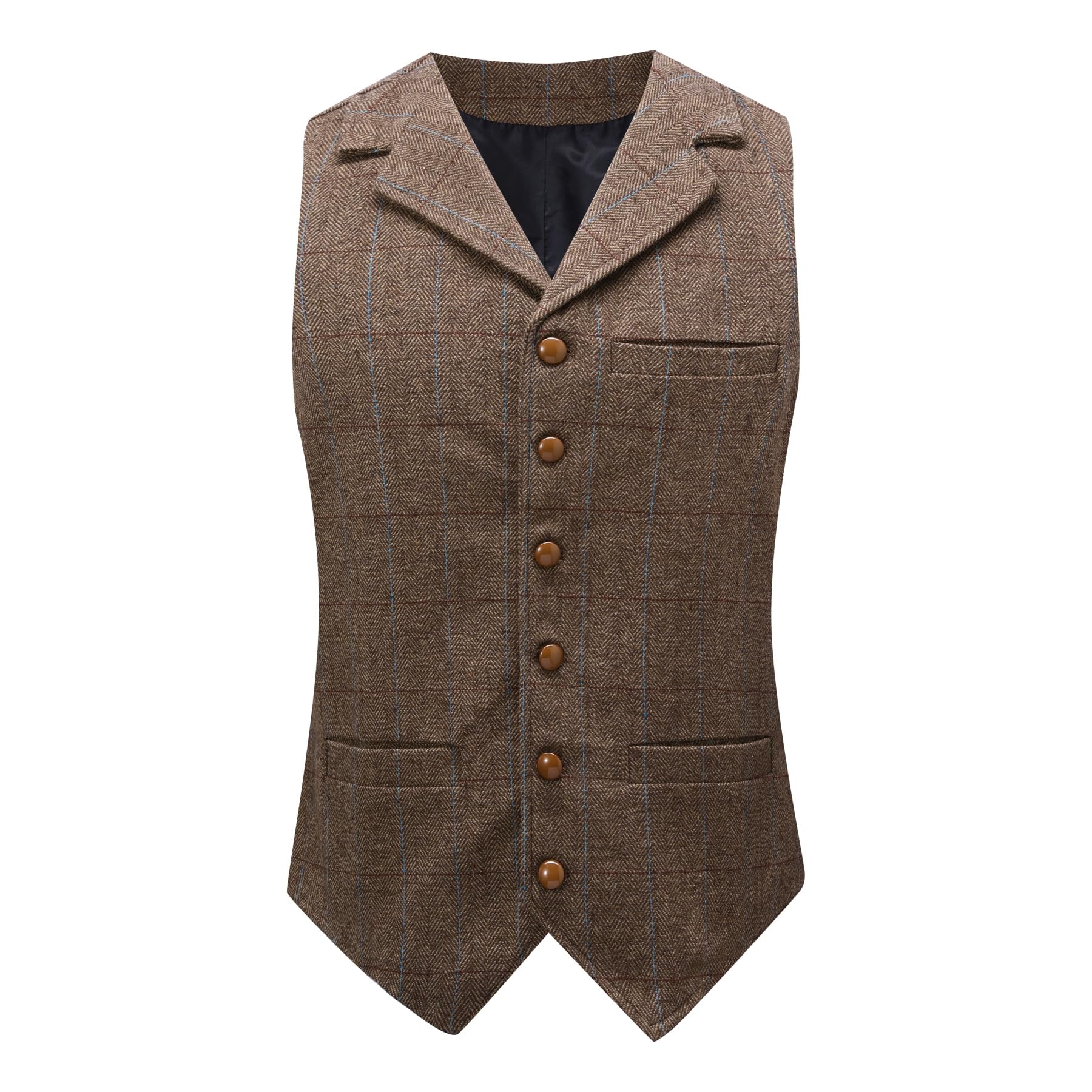 Allthemen Hombre Chaleco De Traje Formal Sin Mangas Estilo Vintage De Un Solo Pecho Para Noche Boda