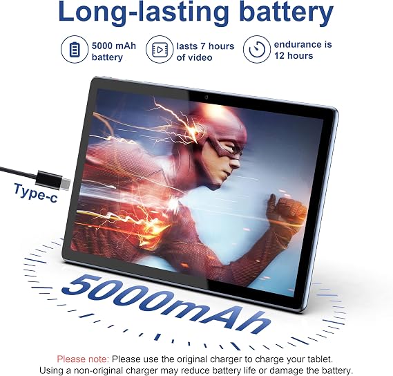 BYYBUO 10.1 inch Android 16 Tablet,8GB RAM 64GB ROM Tablets