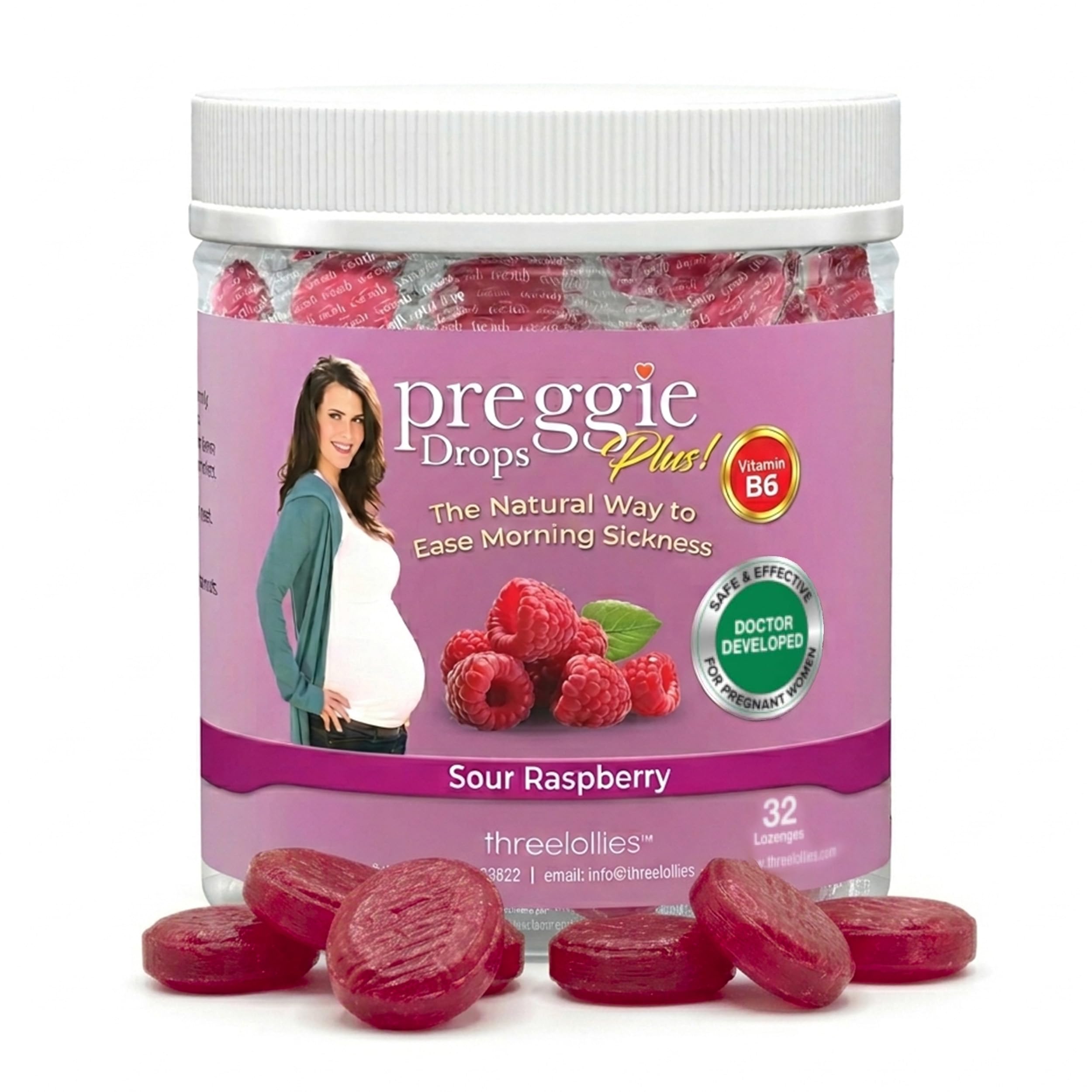 Three Lollies Preggie Pop Drops Plus Pregnancy Candy, Sour Mix, 32 Count — Amazon image 13