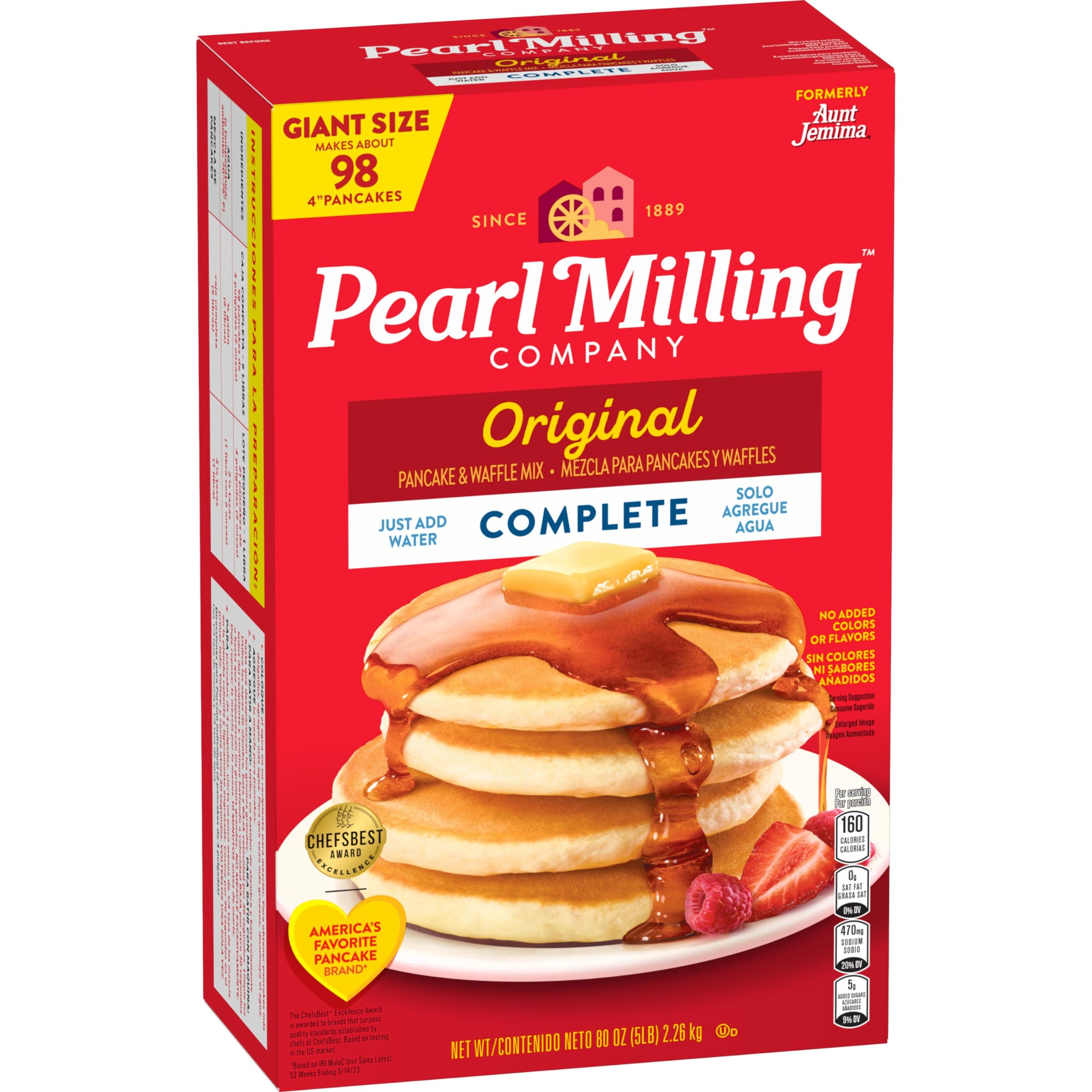 Pearl Milling Company Mezcla completa original, 5 libras