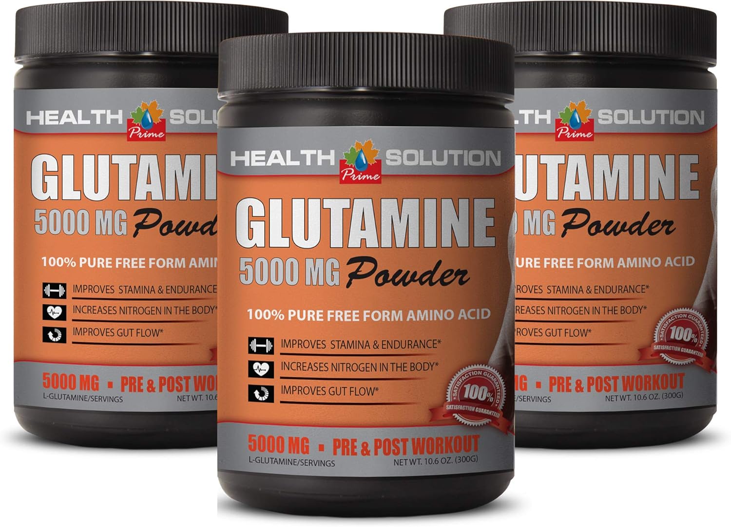 pre Workout Caffeine Free GLUTAMINE 5000MG Powder 100