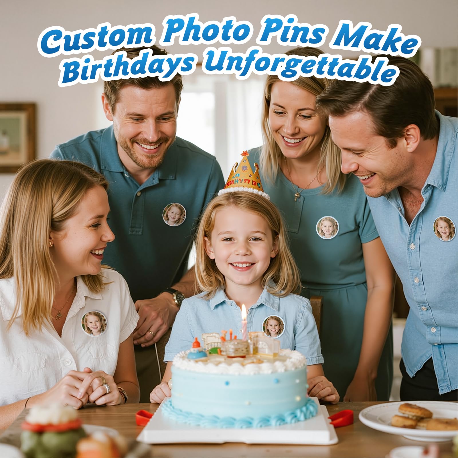 20 Stück 5,7 cm klare Knopfnadeln – DIY-Foto-Knopf zum Zusammenstecken ohne Maschine – wiederverwendbare Acryl-Blanko-Abzeichen-Anstecknadeln für Geburtstagsparty, Schulprojekte und Partys