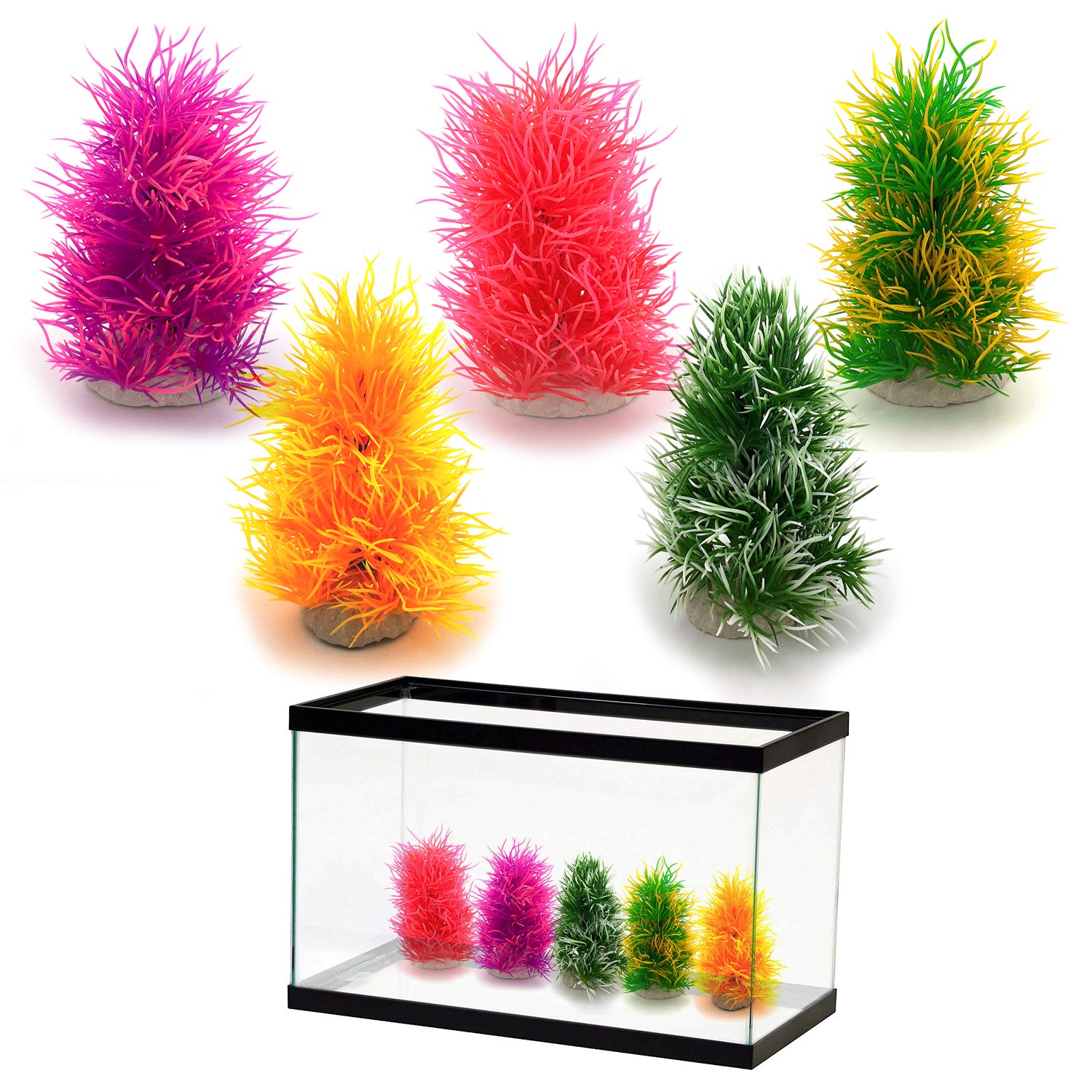 VENUS AQUA Aquarium Decoration Artificial Plant for Fish Tank DIY Craft Set of 5 pcs (B08MVXVGSR) Amazon Price History, Amazon Price Tracker
