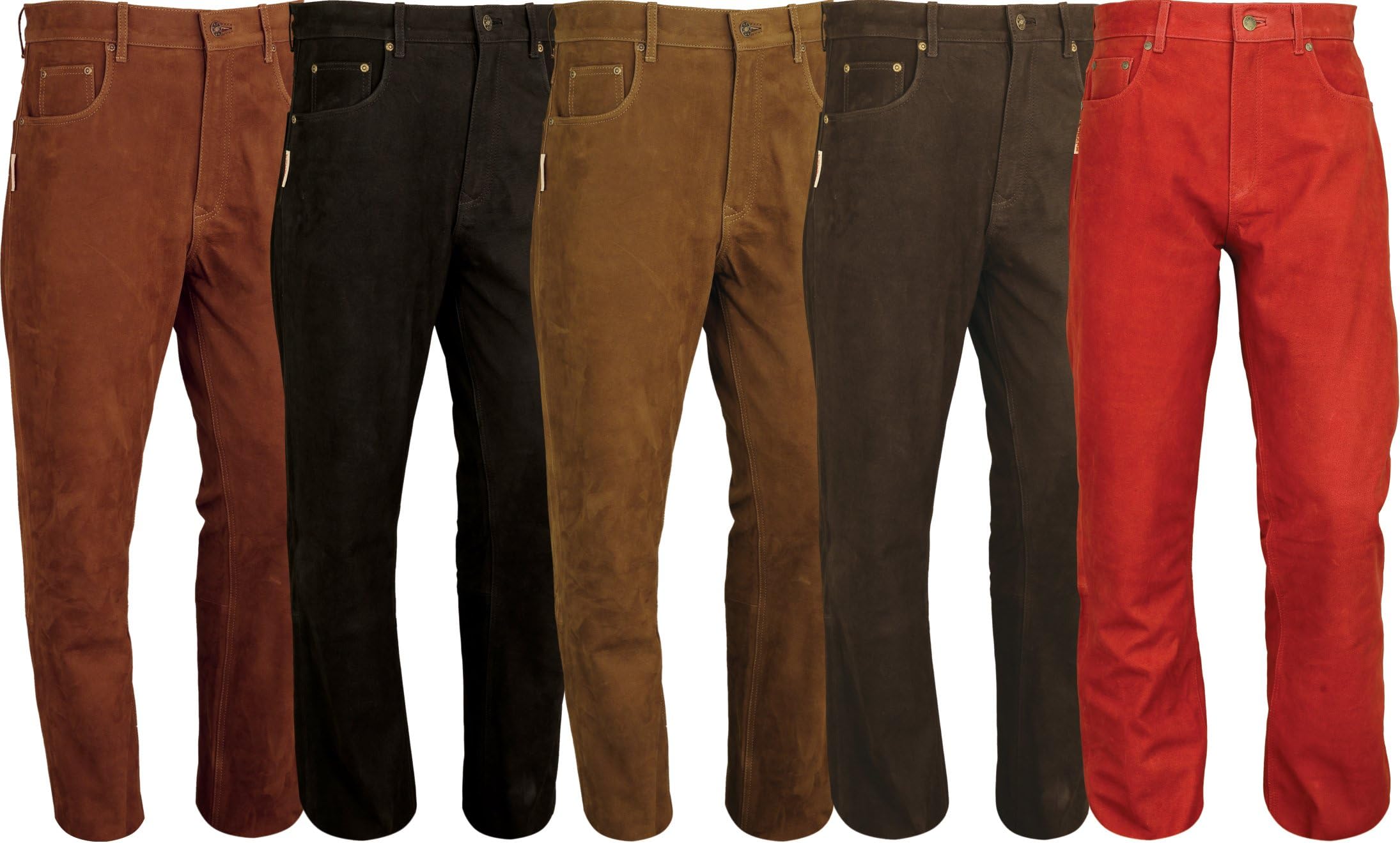 Leather Trousers boocut for Men, Leather Trousers for Women Ladies- Leather Pants Men Women Motorcycle, Motorbike, Bike, Riding, Hunting Brown Black Red Green