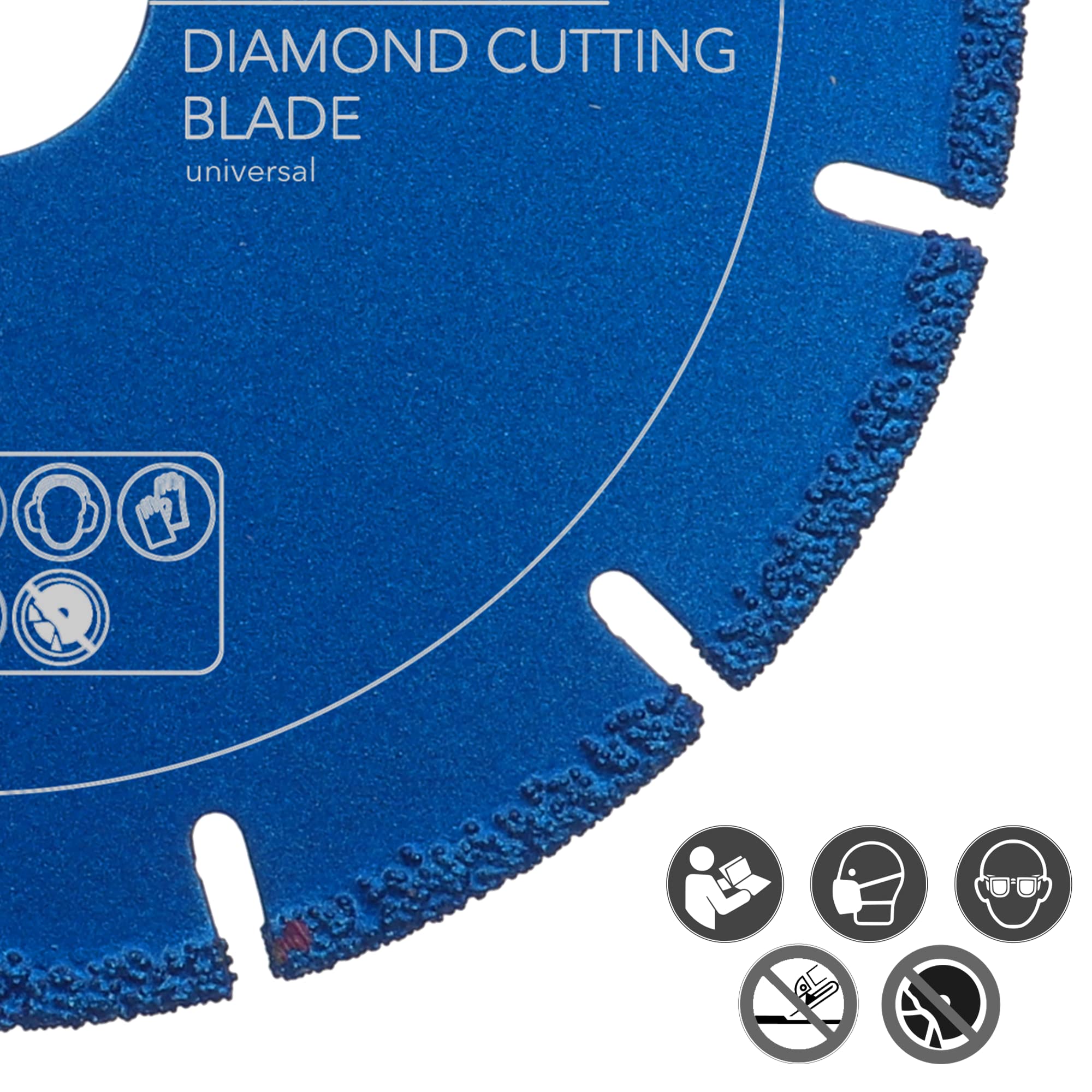 PRODIAMANT Disque diamant pour coupe universelle Titanit 125 mm x 22,2 mm Multicut, coupe tous les matériaux de construction