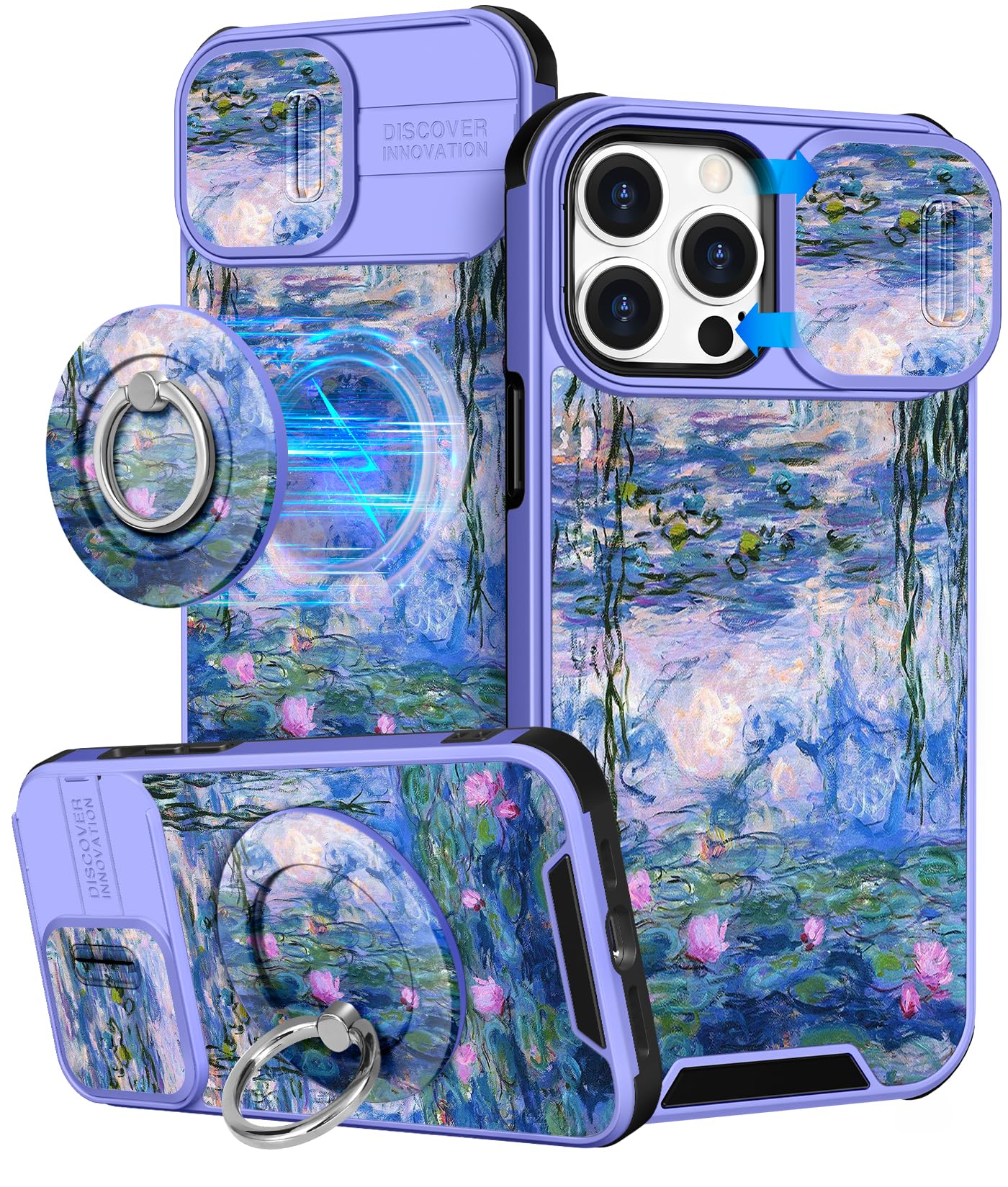 Coque iPhone 15 Pro Max MagSafe Buleens avec support et protection caméra
