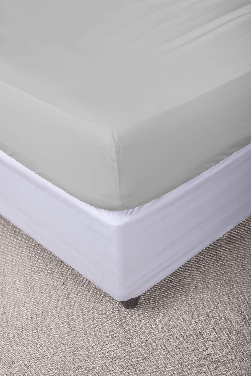 Sogni e Capricci Max Color Fitted Sheet with 25cm Corner, Light Gray, single, Light Grey - Image 3