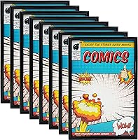 Vista 9 de Marco para cómics, paquete de 4, protección UV ultravioleta, se adapta a Current Comics de hasta 6, 34 x 10 pulgadas, 14 pulgadas, para pared