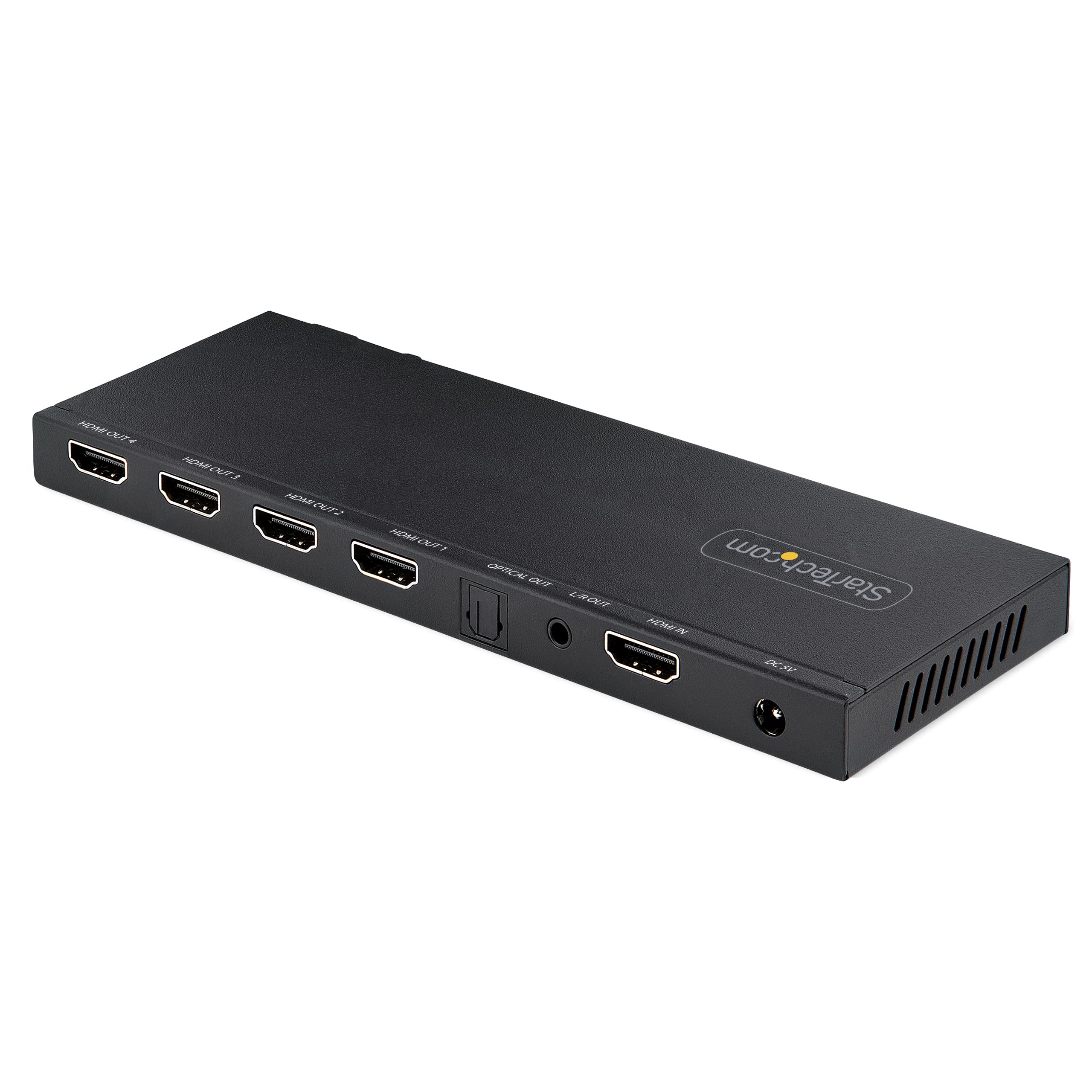StarTech Splitter HDMI 1 a 4, 4K 60Hz HDMI 2.0, Scaler, HDR, Audio Ottico | Distribuisce un Segnale HDMI su 4 Display