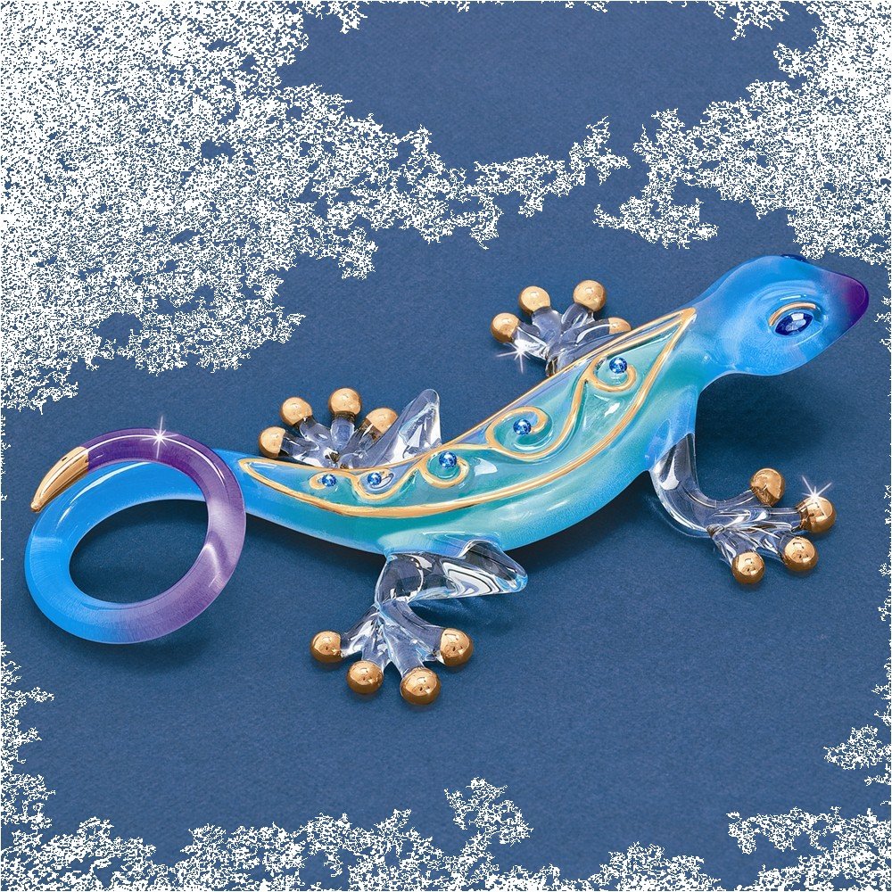 Desert Jewel Gecko Glass Figurine