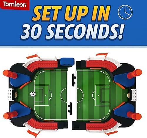 Miniatura 4 de Juguete de fútbol para niños, juego de futbolín de mesa para niños de 3, 4, 5, 6, 7, 8 a 12 años, regalo interactivo de fútbol, mini juego de mesa