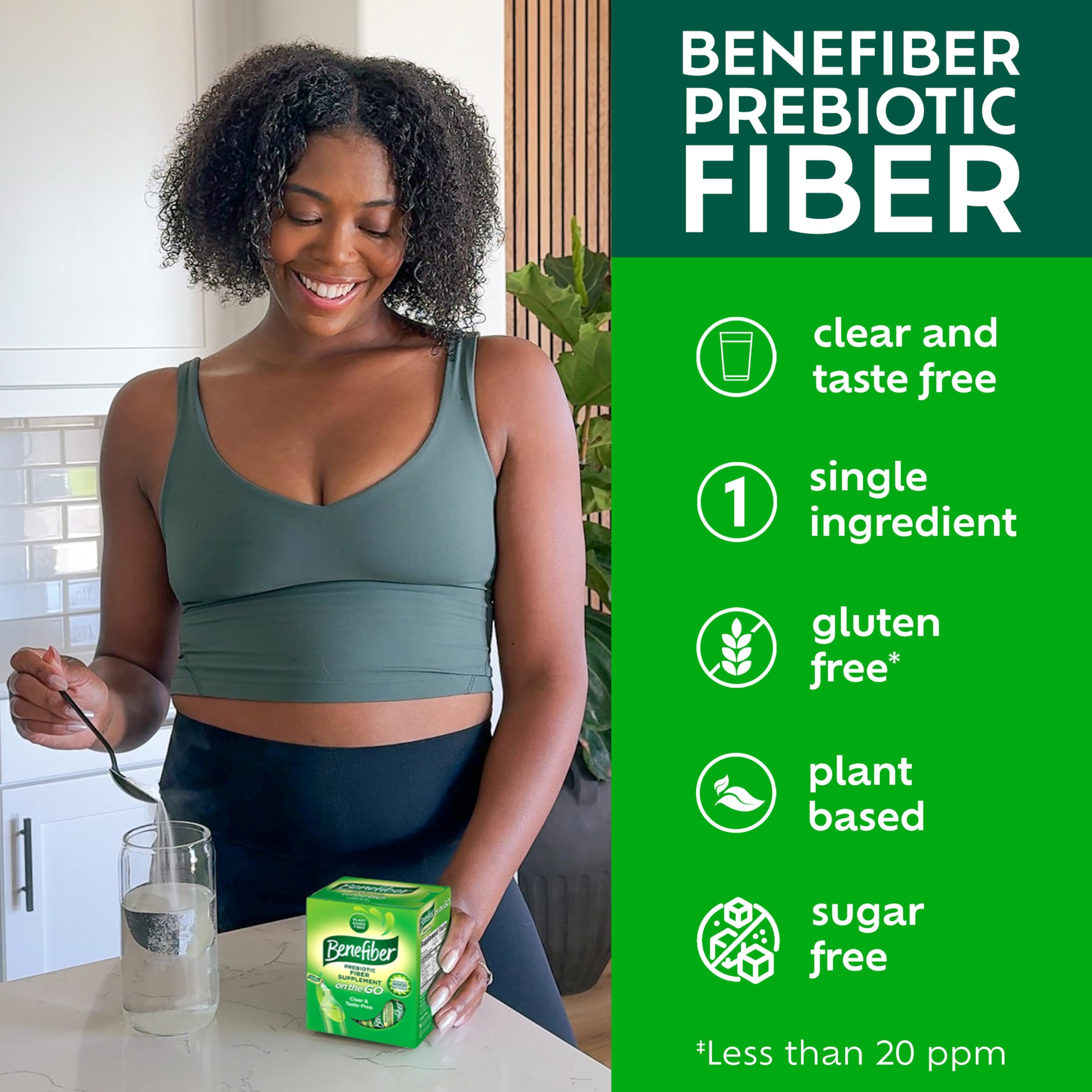 Benefiber Prebiotic Fiber Supplement Powder, Unflavored, 28 Stick Packs — Amazon image 7