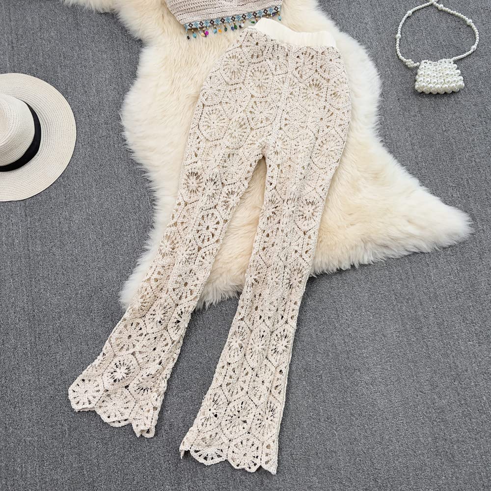 Gilet Da Donna,Tute Da Ginnastica Set Scollo All'Americana All'Uncinetto Bikini E Svasature Canotte In Rete Per Donna Corsetto Con Spalline Estive Costume Da Bagno Etnico Sexy Lavorato A Maglia Abit