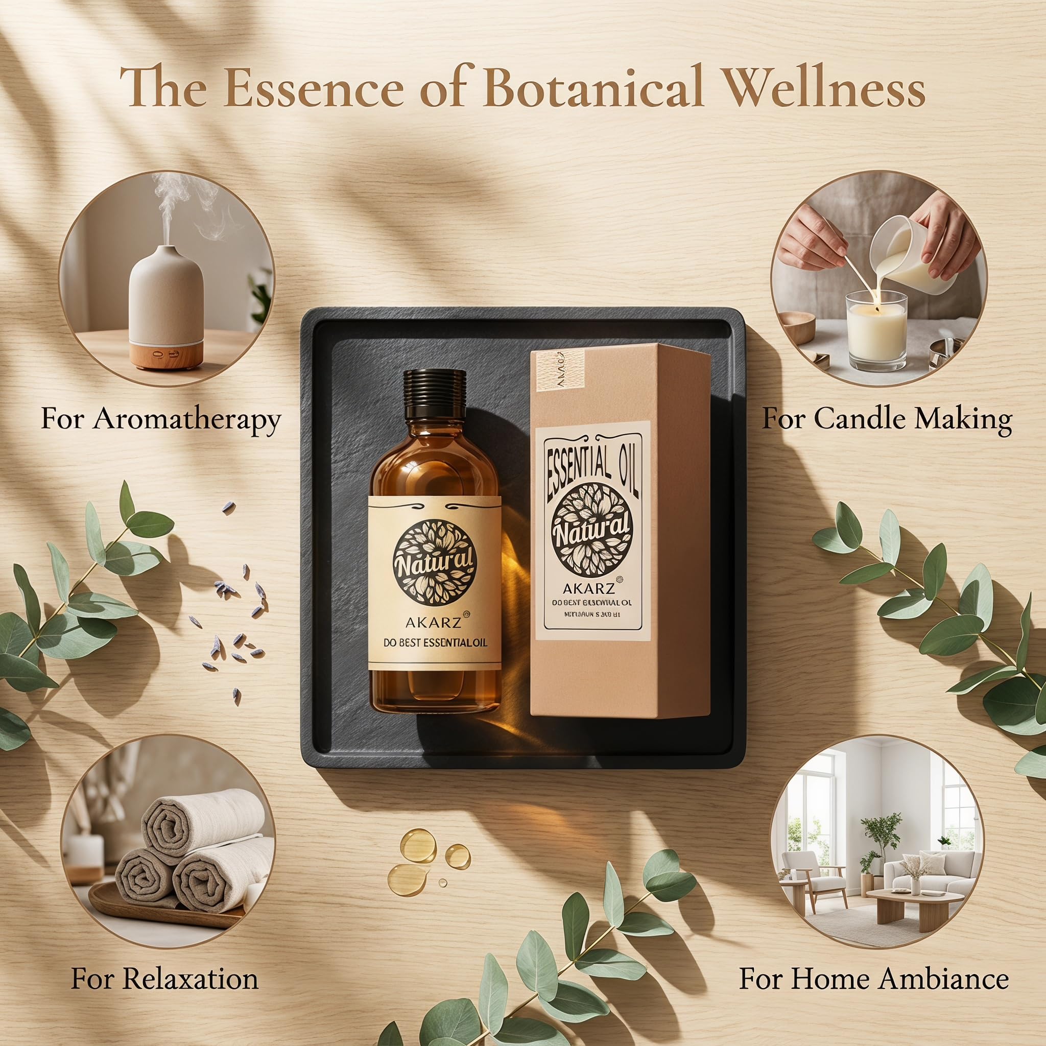 AKARZ 100ml Olejek esencjny z Weroniki - Naturalny olejek aromatyczny do dyfuzorów, lamp aromatycznych i aromatów pomieszczeń