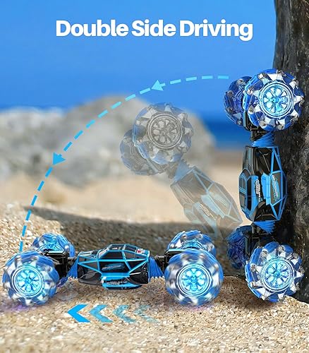 Miniatura 3 de Autos RC para niños y niñas, auto de control remoto con detección de gestos 4WD, juguetes de camión de acrobacias para niños, 2.4 GHz, múltiples