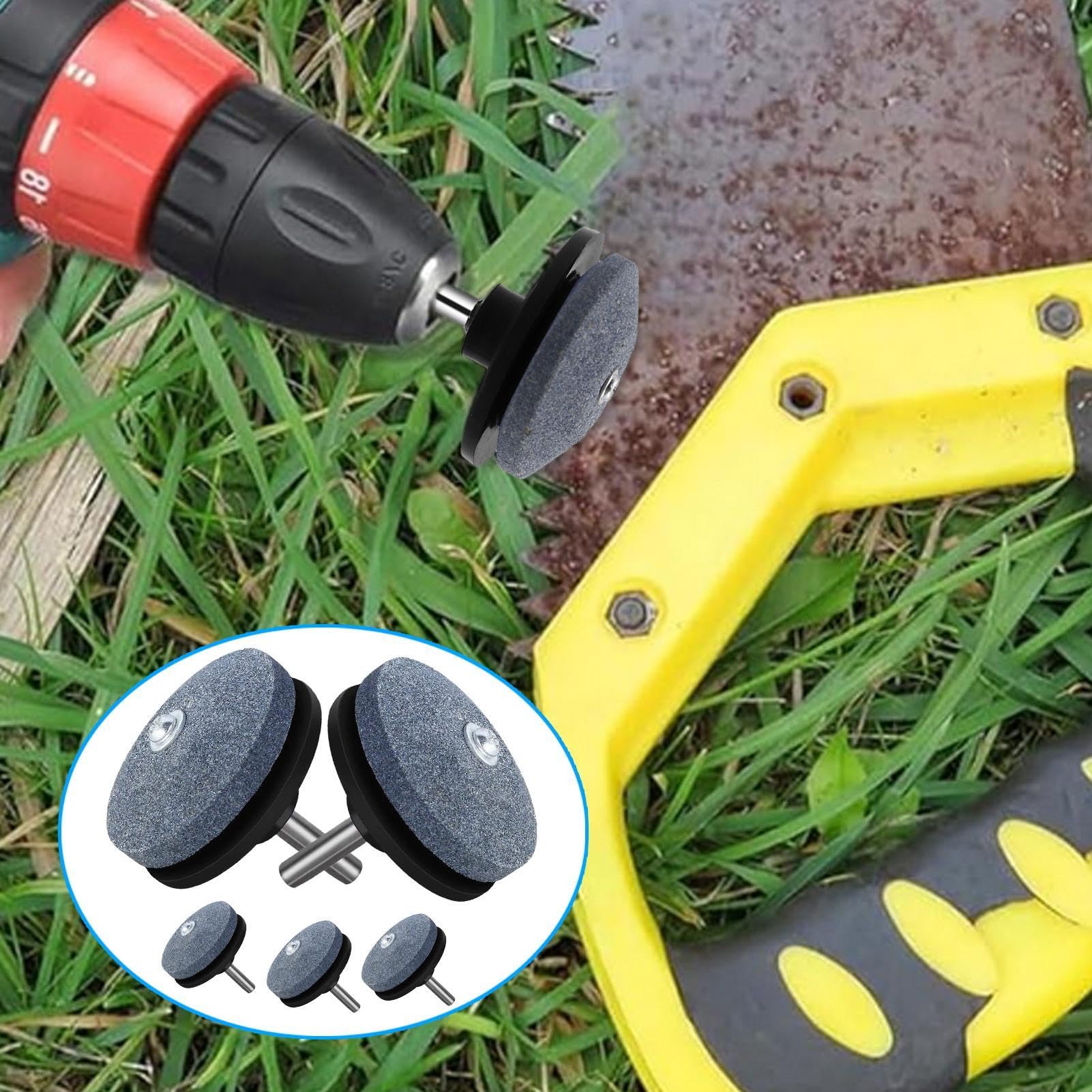Kit 45 Pièces Meules Affûtage Tondeuse - Accessoires Outils Rotatifs Ponçage Polissage