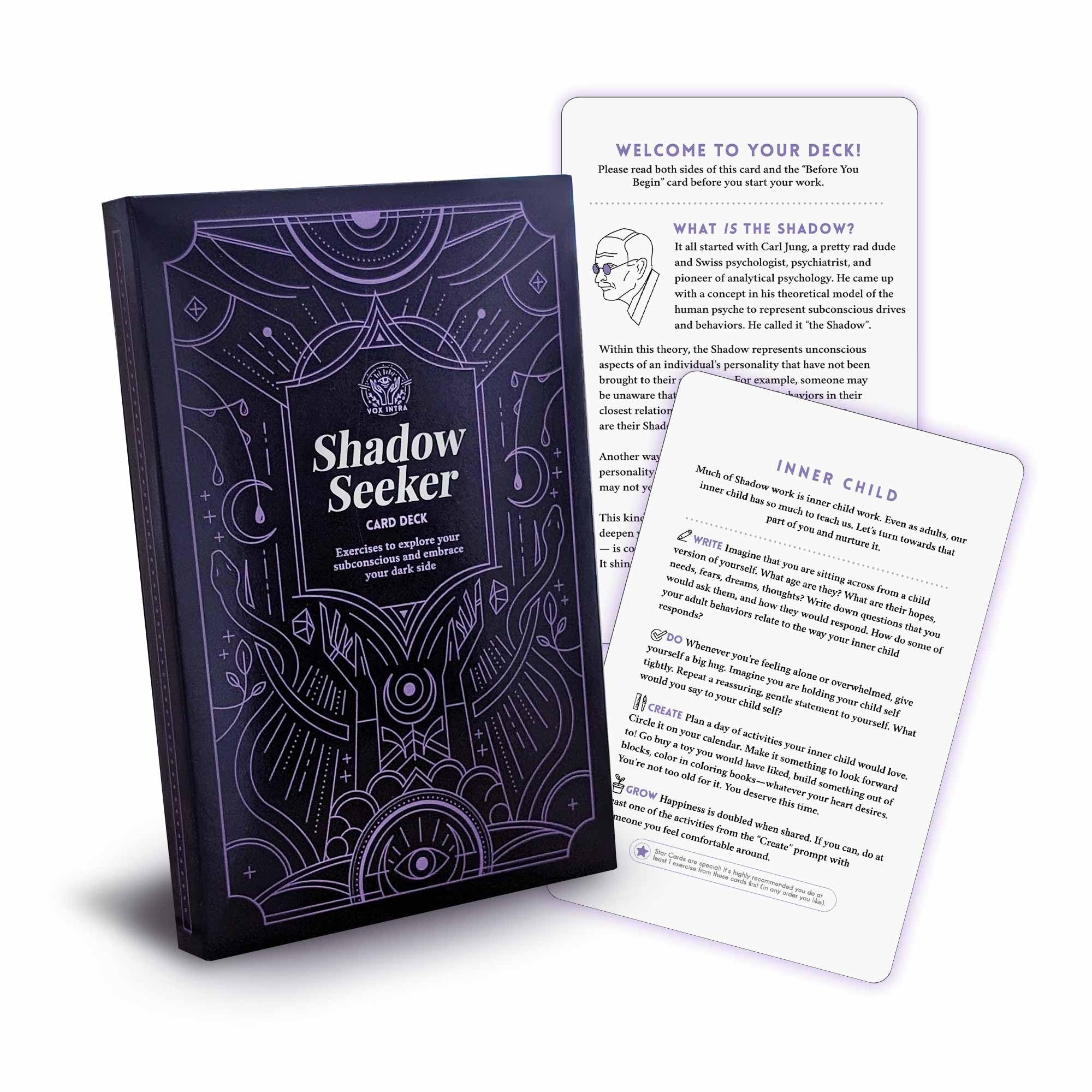 Shadow Seeker shadow work card deck
