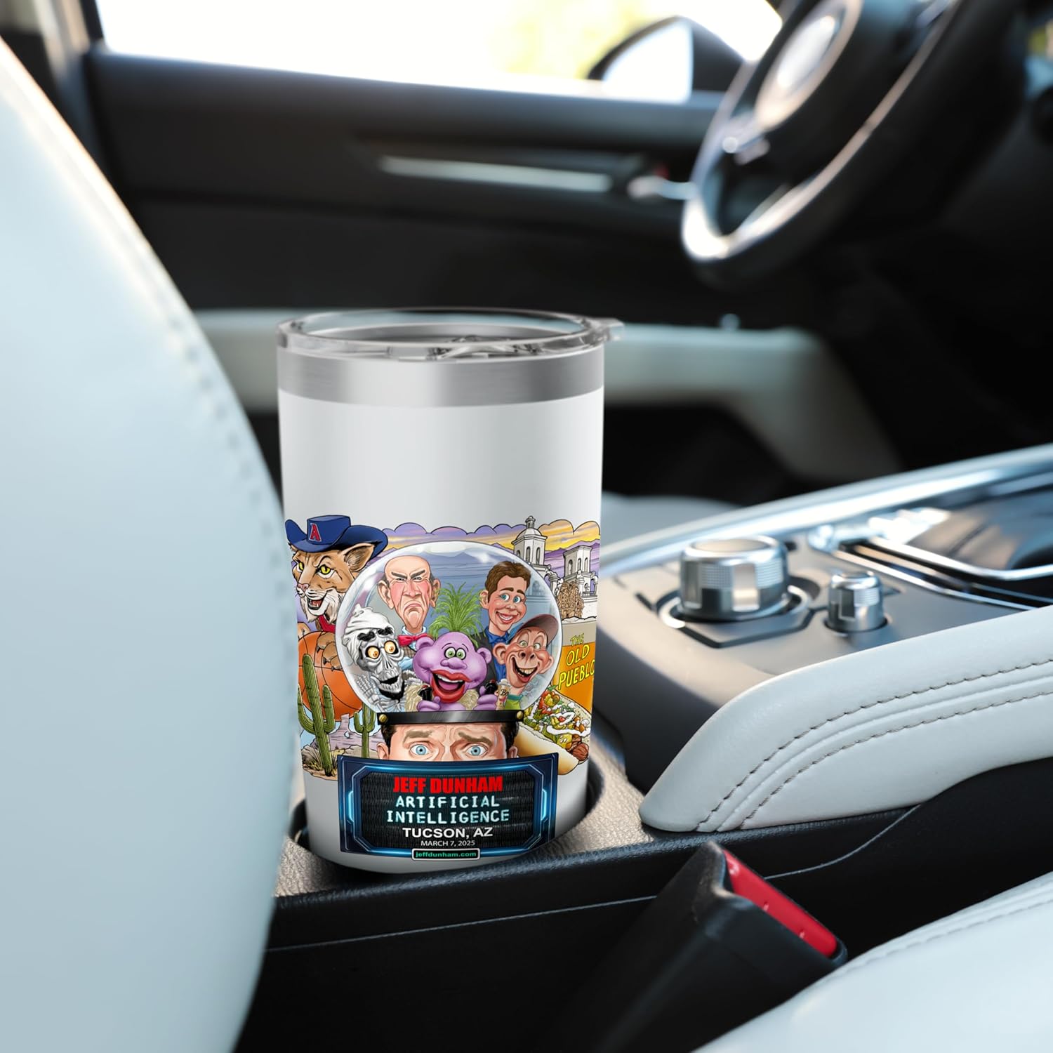 Jeff Dunham Tucson, AZ (2025) Stainless Steel Insulated Tumbler - Image 6