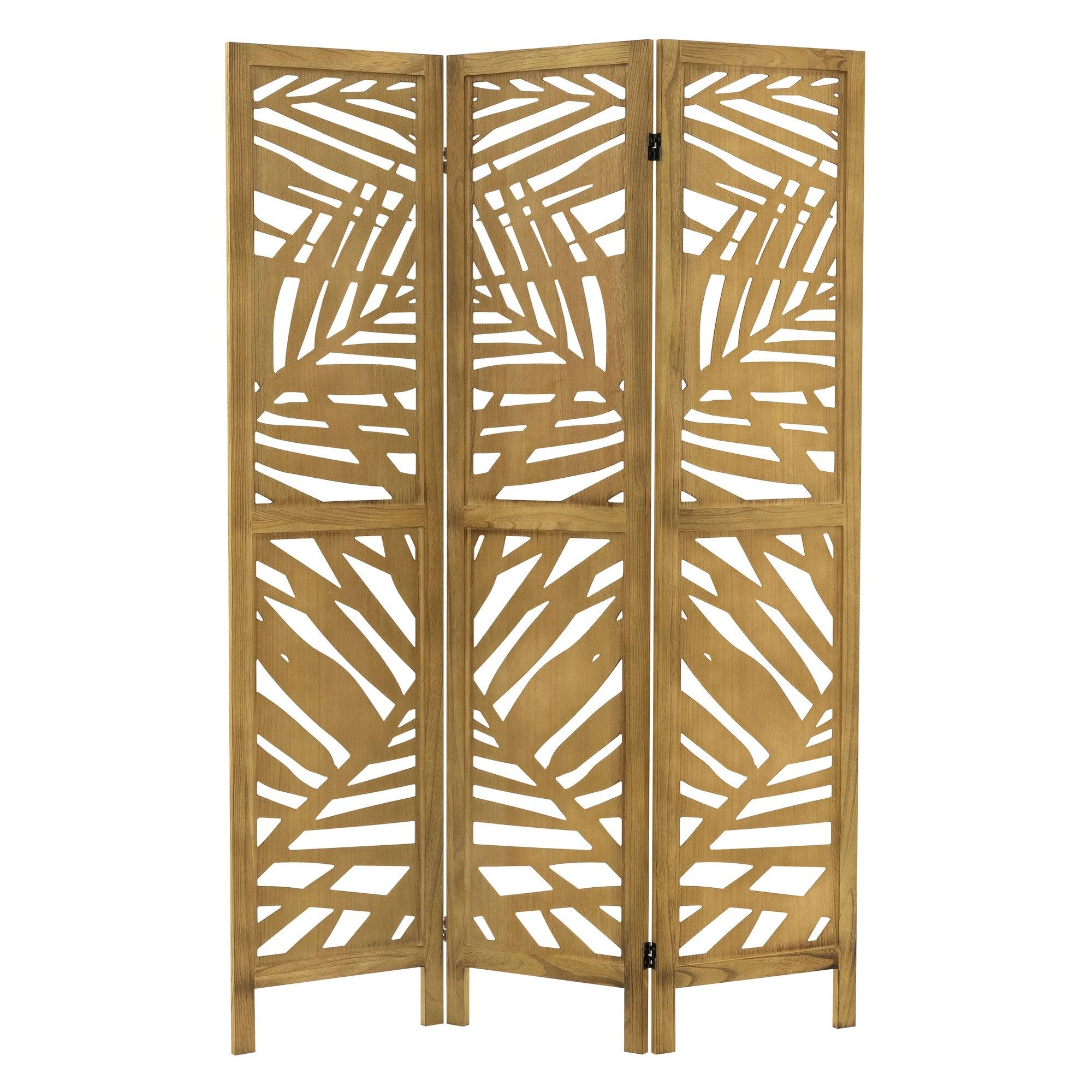 ML-Design Parawan 3-czesciowy Kioto naturalny 170x121 cm Drewniany Skladany Parawan Pokojowy Wolnostojacy Scianka Dzialowa Ekran Prywatnosci Do Przebieralni I Sypialni Panel Oslona Przestrzeni