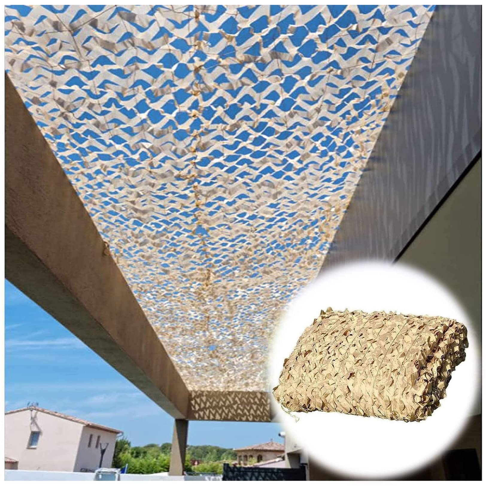 Oudini 3*6M/9.8*19.7Ft Camouflanetting Sunscreen Net Military Camouflanet, For Hunting Camping Party/3 * 6M/9.8 * 19.7Ft