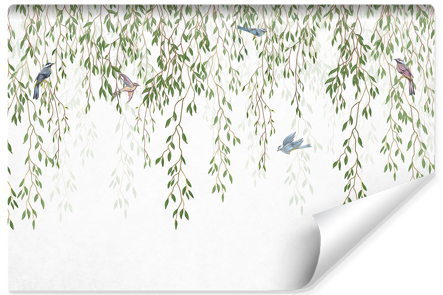 Muralo Papel Pintado en TNT 3D, Hojas - 460x300 cm