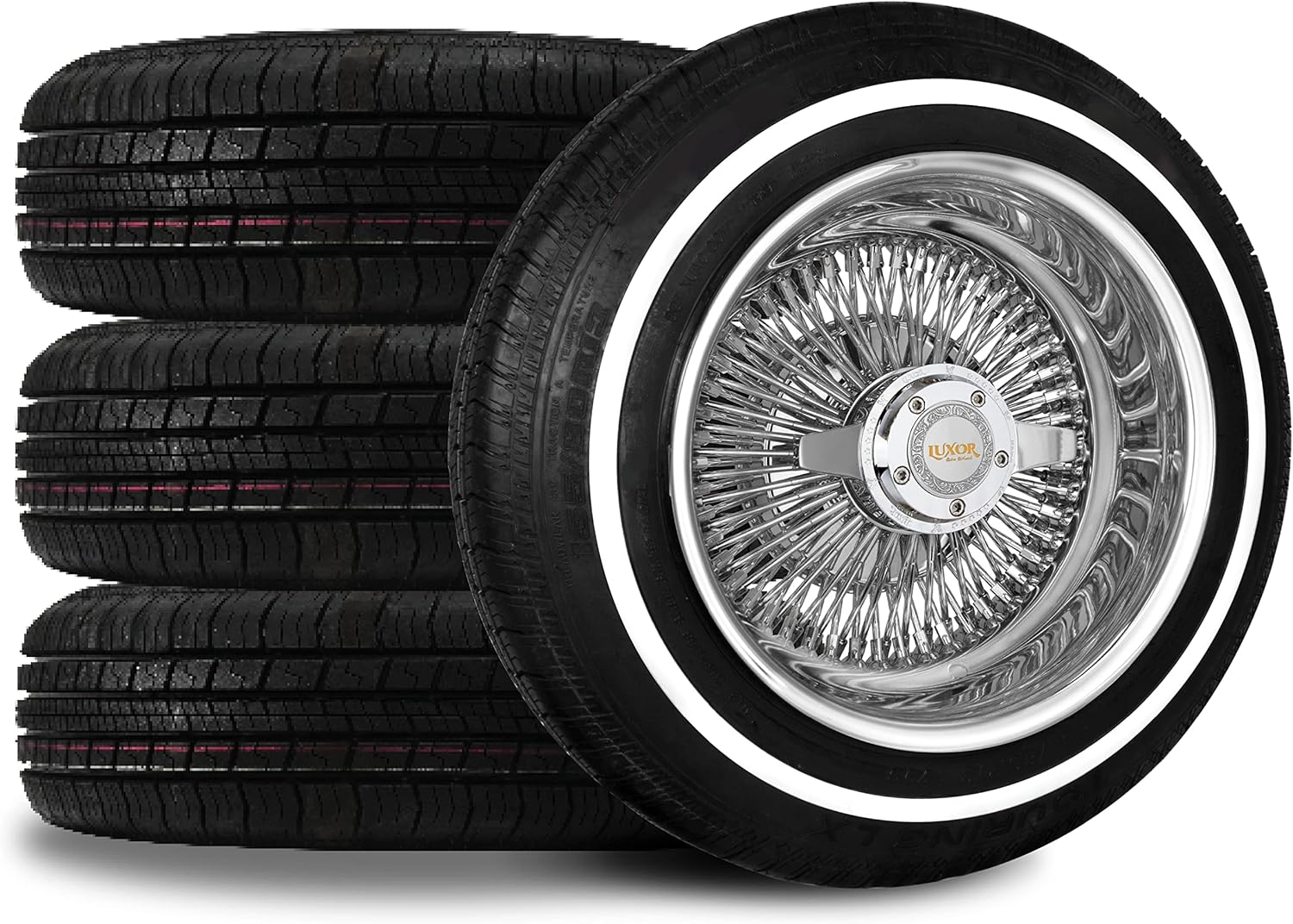 WIRE RIMS WHEELS REVERSE ZENITH STYLE KNOCK OFF WITH