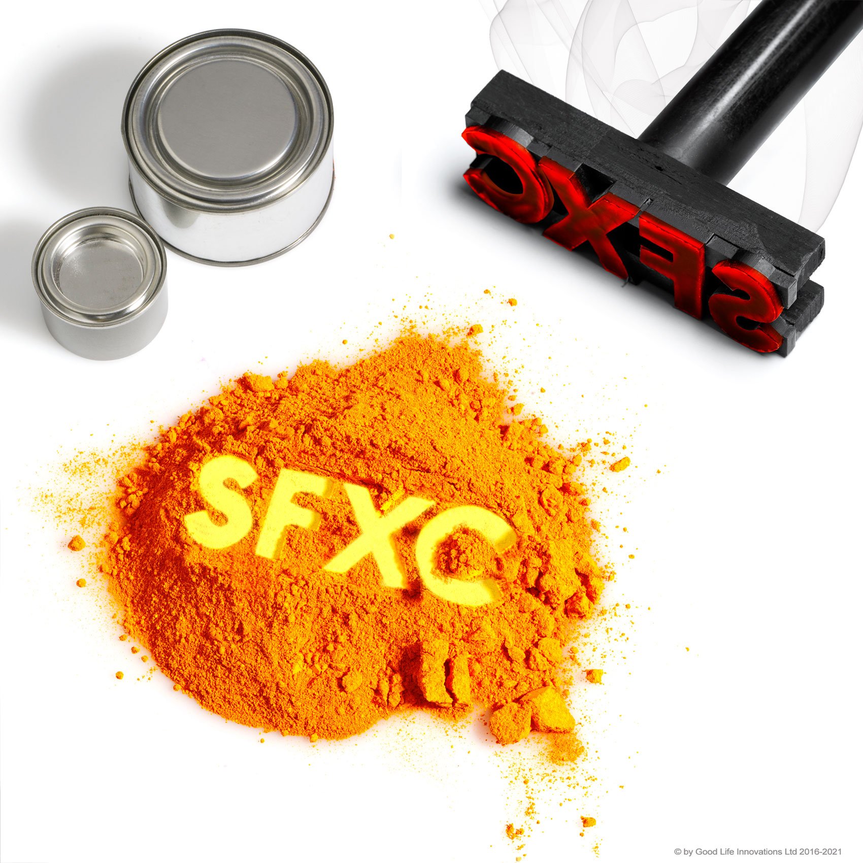 Sfxc Orange Sfxc® Thermal Colour Changing Thermochromic Pigment - Leaf To Lemon Haze 5 Grams